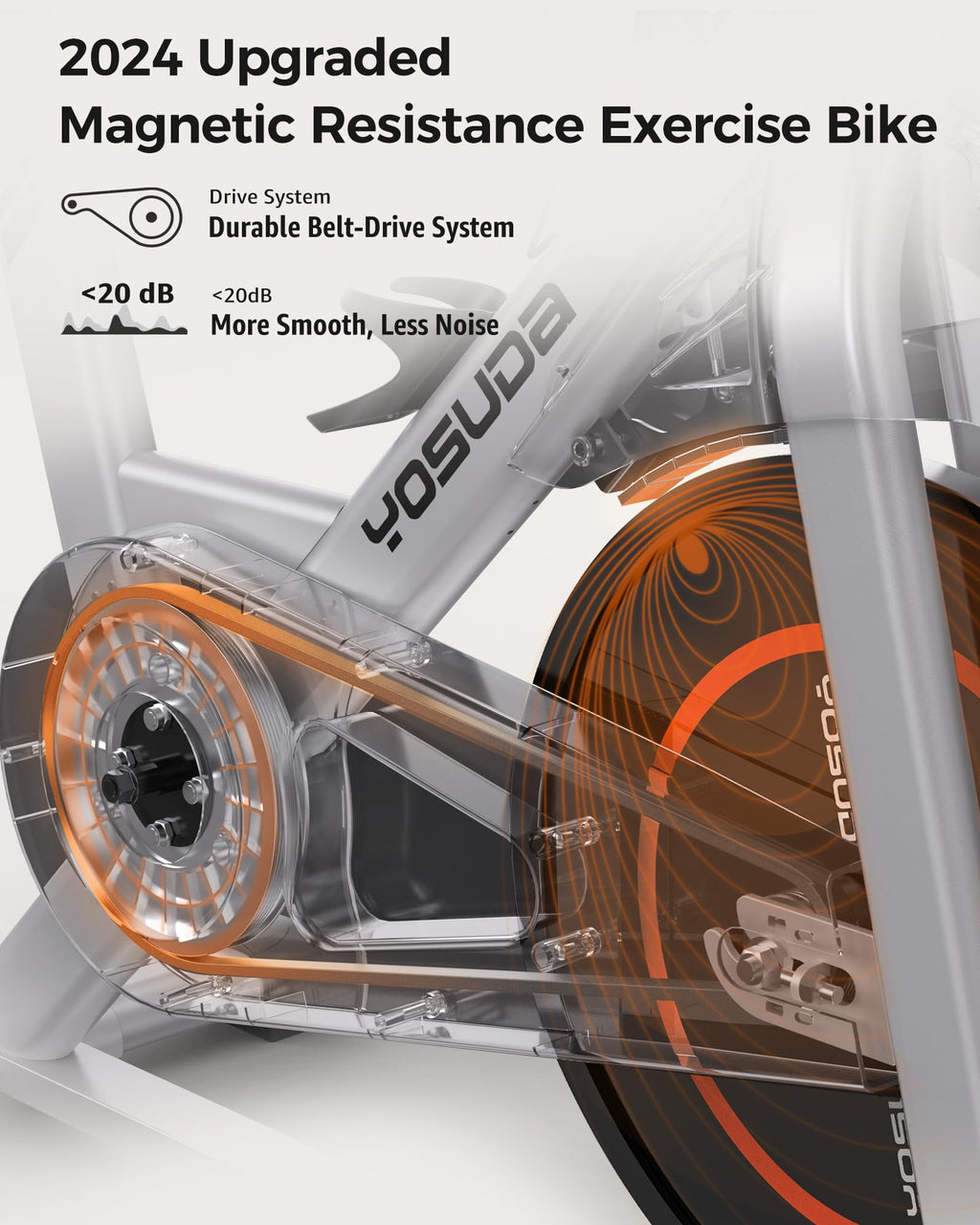 YOSUDA Indoor Cycling Magnetic Stationary