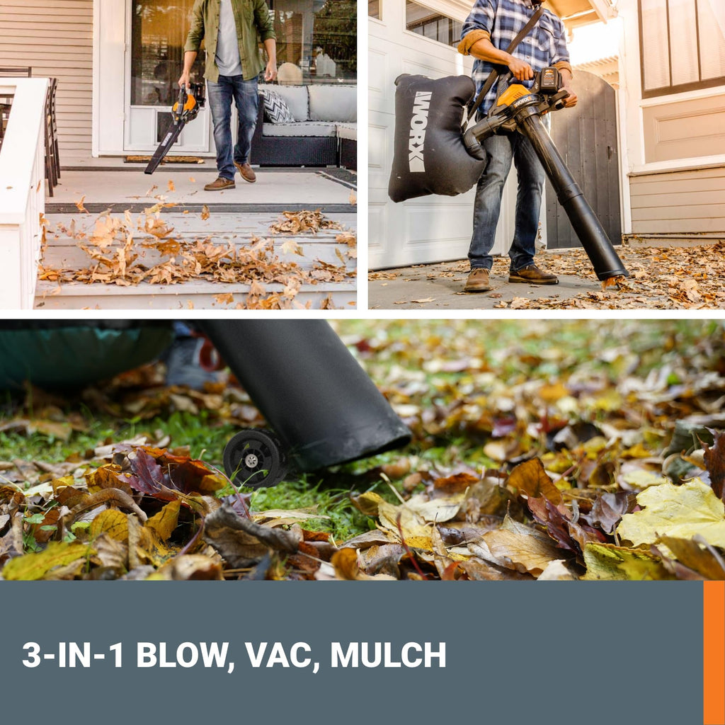 WORX WG583 Cordless Blower Mulcher