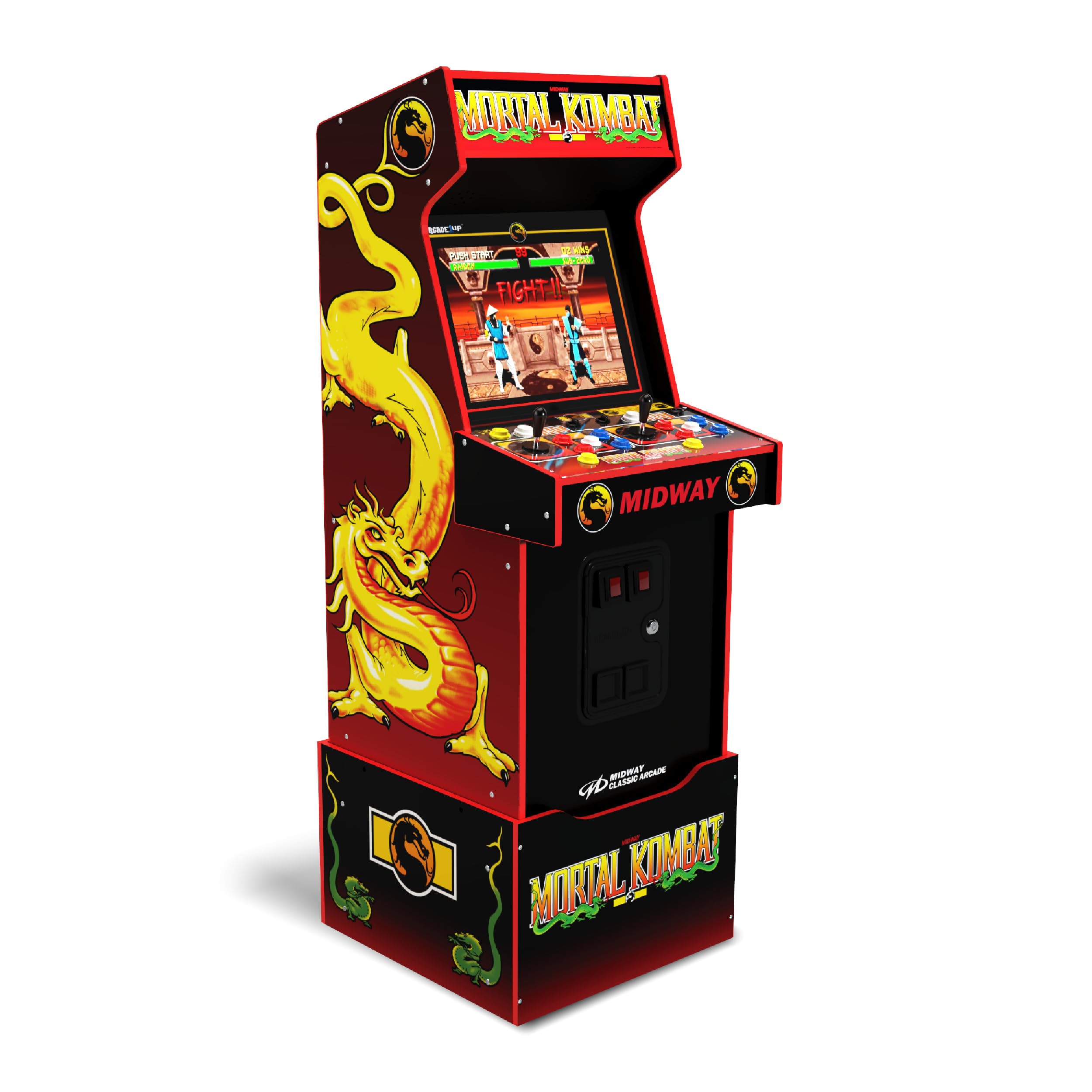 Arcade1Up Mortal Kombat Arcade Machine, Midway Legacy 30th Anniversary Edition for Home - 14 Classic Games
