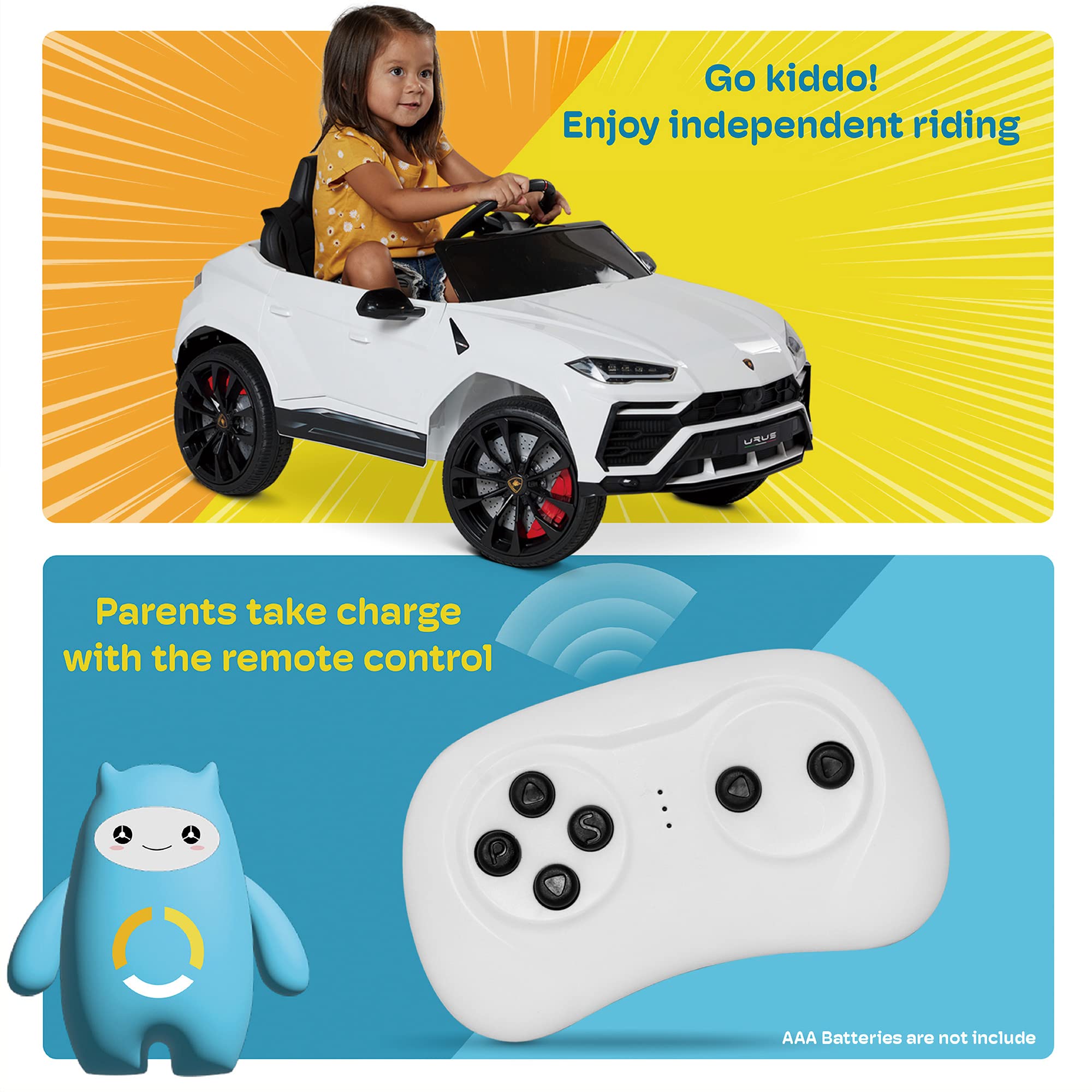 Kidzone Licensed Lamborghini Electric Suspension