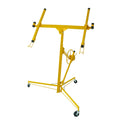 16FT Drywall Lifter Panel Hoist Dry Wall Rolling Caster Lifter Construction Tool 150LB Heavy Duty Sheetrock Hoist Holder (Yellow)