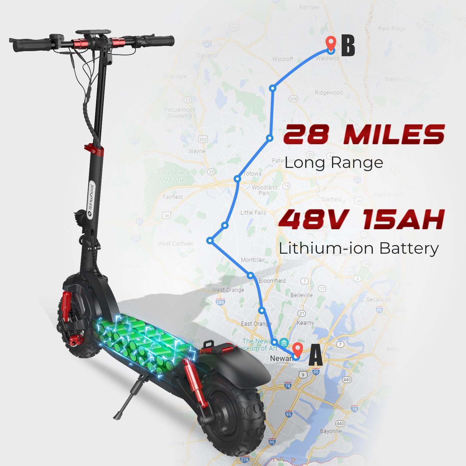 isinwheel Electric Scooter Control Commute