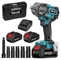 Uaoaii 1000Nm(738ft-lbs) Cordless Impact Wrench High Torque, 1/2 Power Battery Impact Gun w/ 2x 4.0Ah Battery, Fast Charger, 5 Sockets, Storage Tool Box &amp; Variable Speeds for Car Tire Truck RV Mower