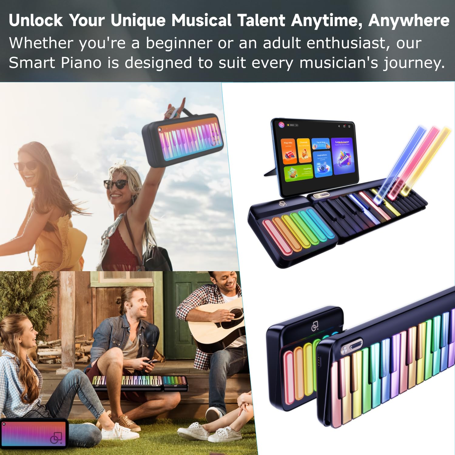 PopuPiano Smart Piano Keyboard Interactive
