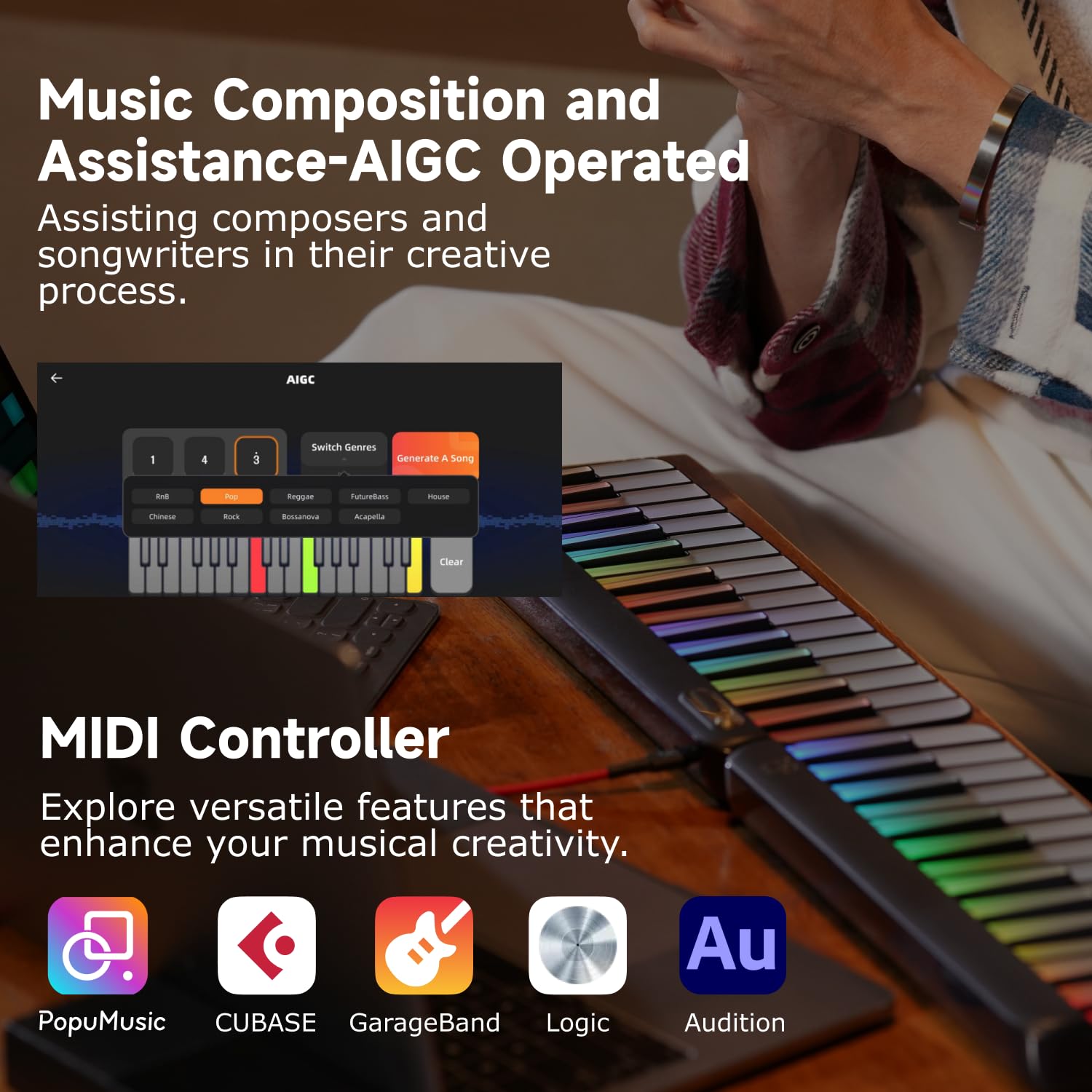 PopuPiano Smart Piano Keyboard Interactive