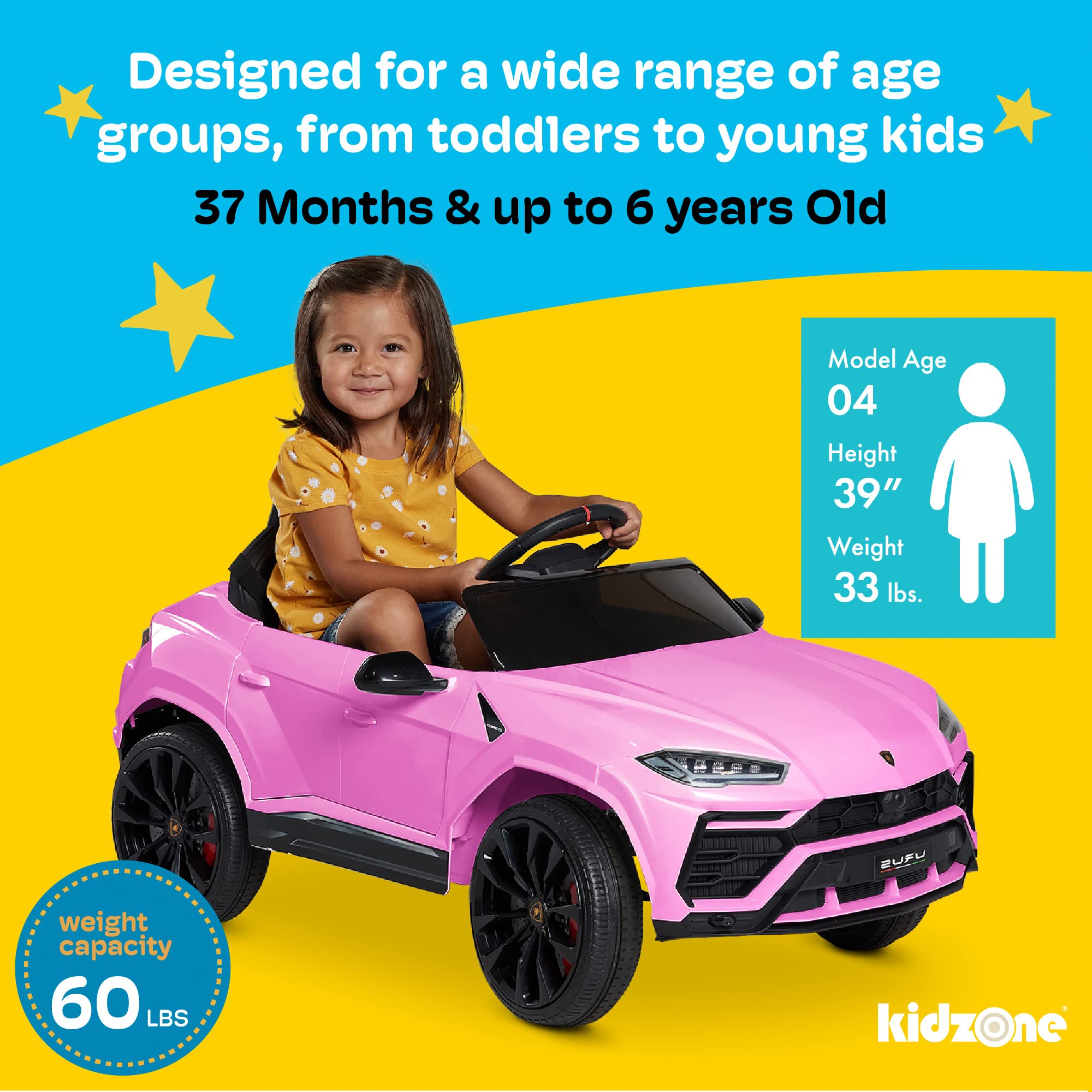 Kidzone Licensed Lamborghini Electric Suspension